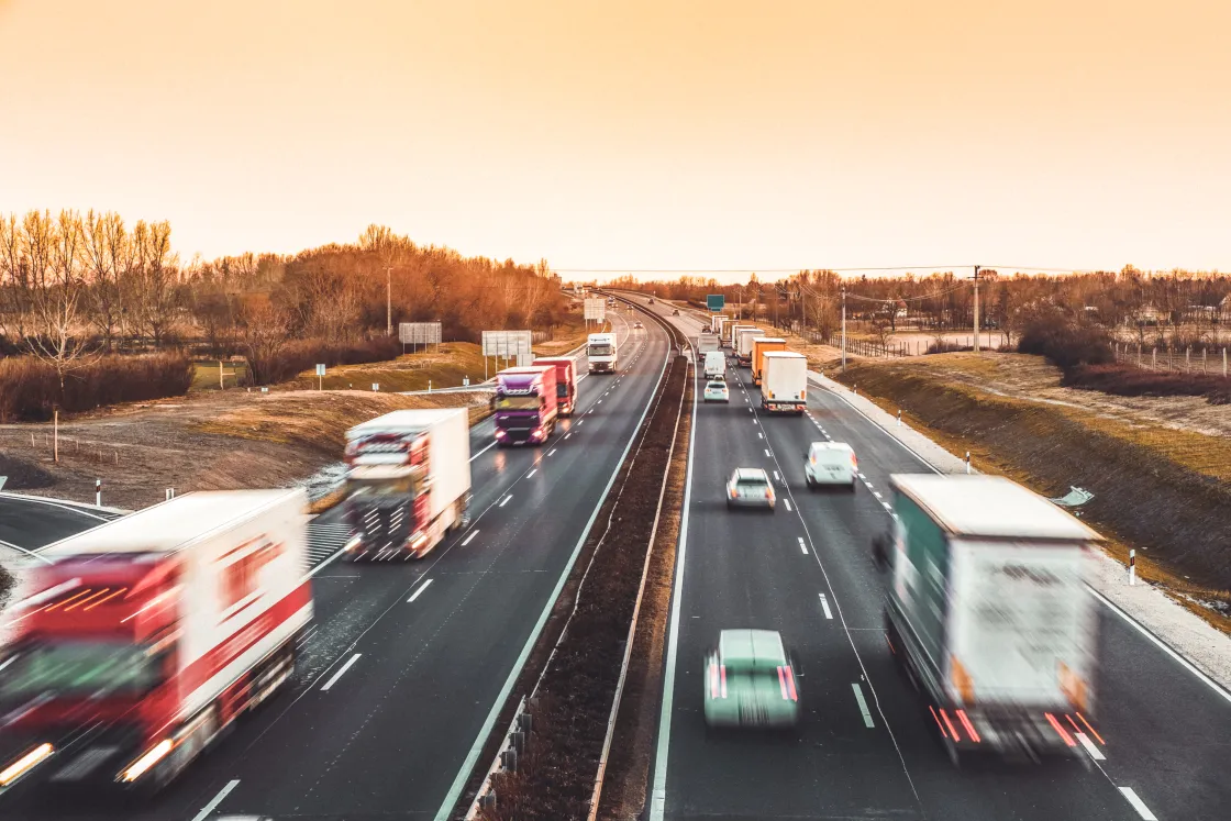 Traffic on a highway